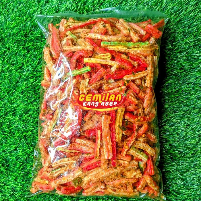 

Kerupuk Seblak Jaat Jadul Pedas Cemilan Kang Asep Snack Food 500GR Camilan Kering
