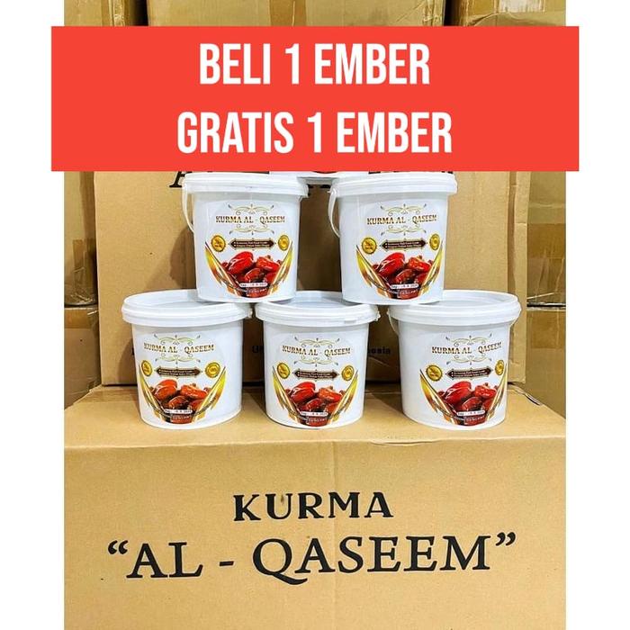 

DAPAT 2 EMBER Kurma AL - QASEEM 500gr Rasa Manis