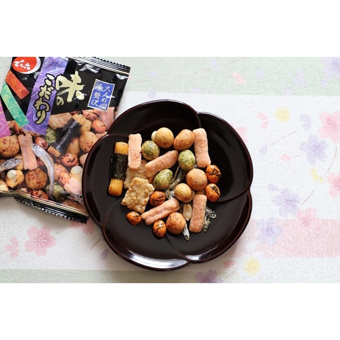 

terbaru !!! denroku aji no kodawari rice cracker snacks mix japan ready