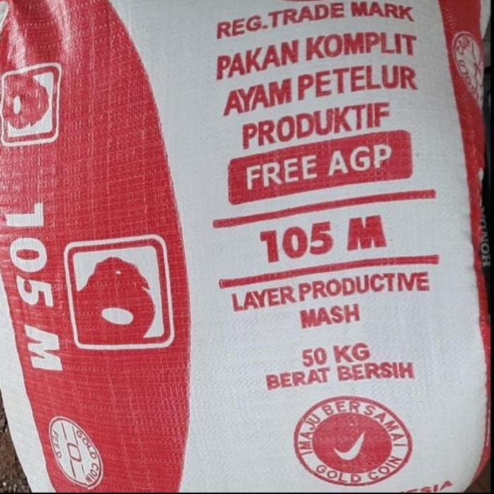 Promo Pakan Komplit Pur Ayam Petelur Gold Coin 105 Unggas Grosir Berkualitas