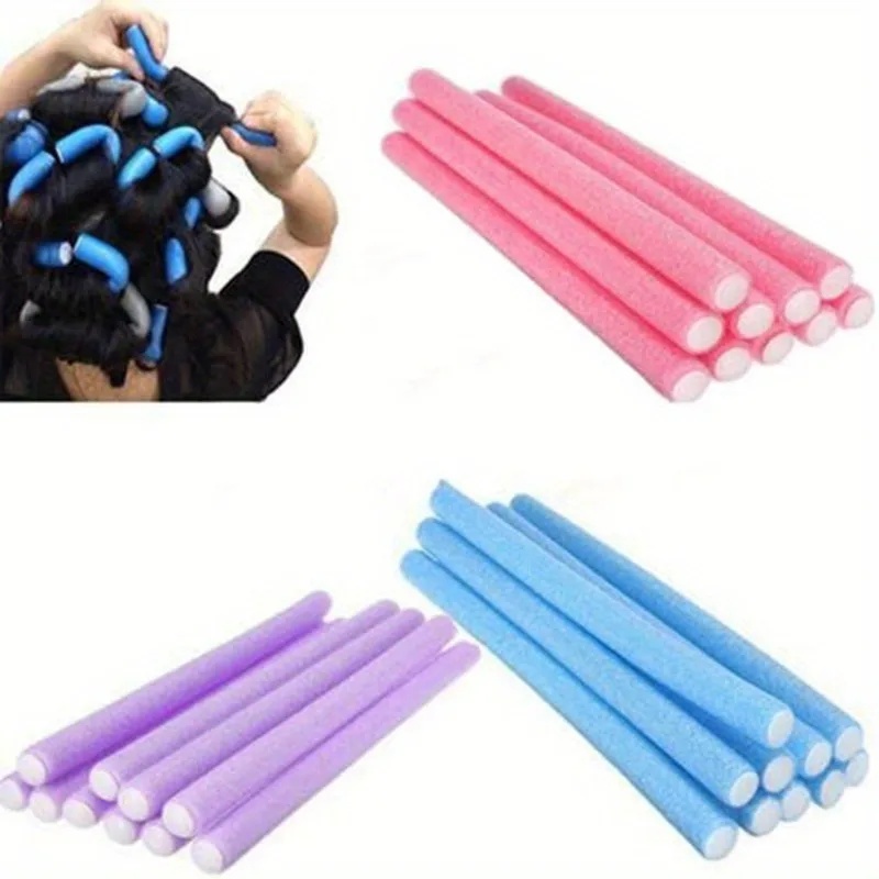 30PCS Sponge Curler Perm Curling Iron Curling Iron Pearl Cotton Curling Iron Universal Foam Curling 