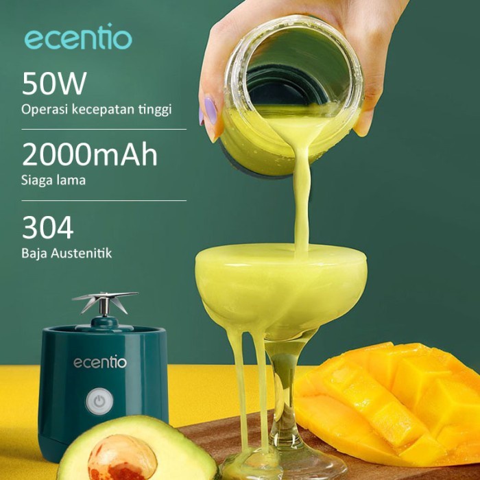 Ecentio Juicer 6 Pisau Blender Mini Juicer Portable 380Ml