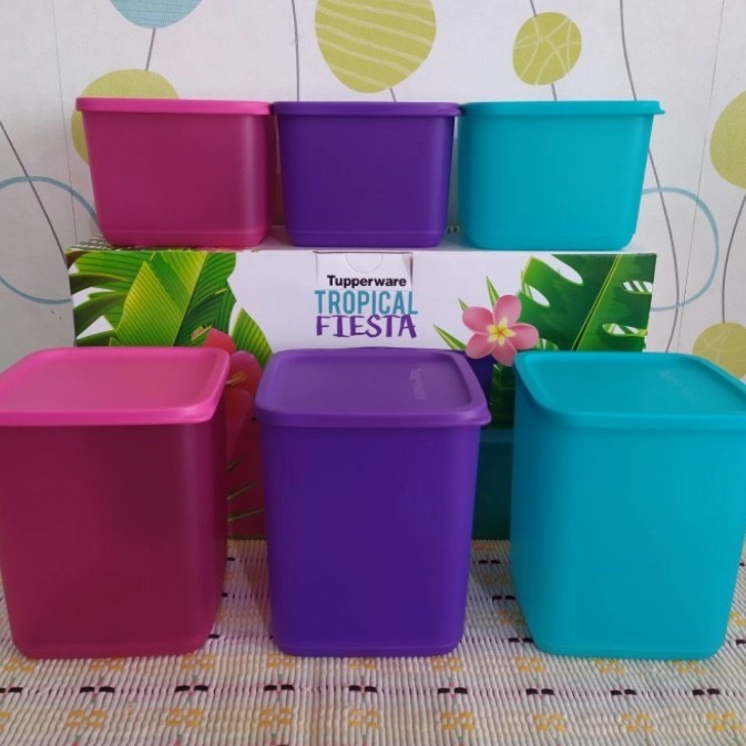 Tupperware Original Tropical Fiesta Set Terlaris Best Seller