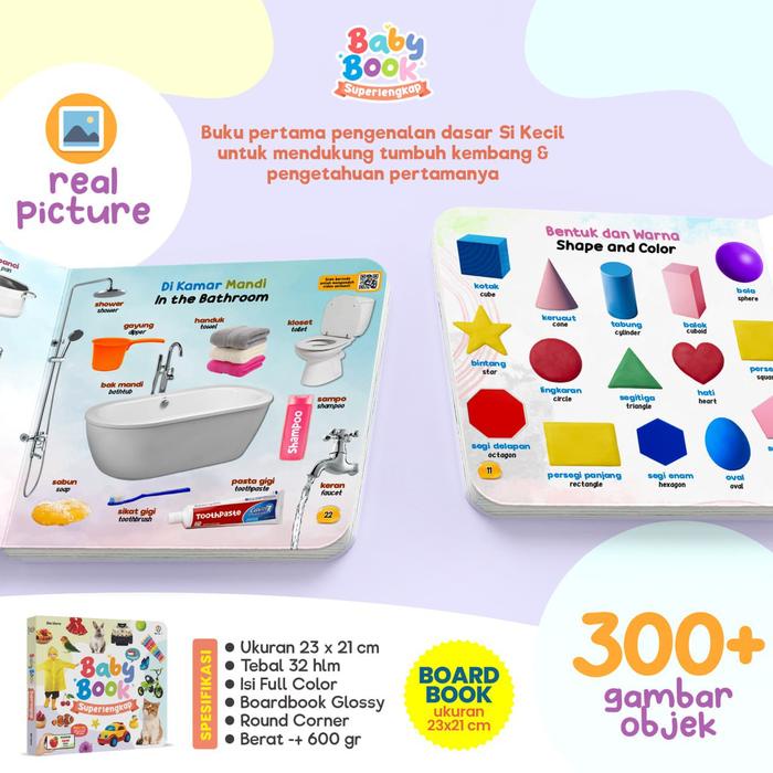 

Promo Buku Boardbook Bayi 0+ Bilingual Ziyadbooks - Baby Book Superlengkap Anti Sobek Anak Terlaris
