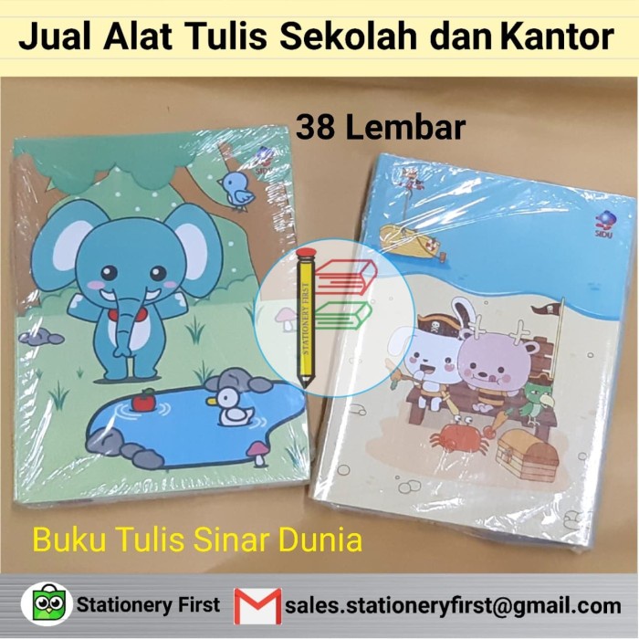 

Promo Buku Tulis Sinar Dunia Sidu 38 Lembar 10 Buku Terlaris