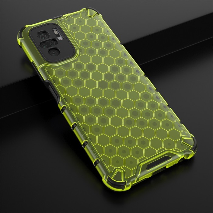 Xiaomi Redmi Note 10 - 10s 4G Honeycomb Clear Armor Case Shockproof