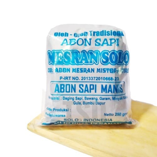 

JUAL ABON SAPI MESRAN MANIS ASLI KHAS SOLO