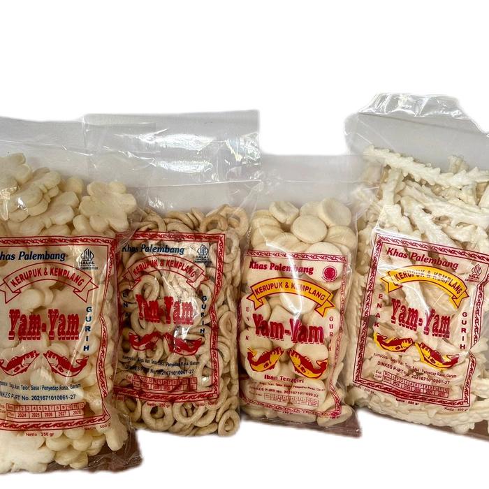

Kerupuk Kemplang Paket 1kg Bintang, Cincin, Mini, Akar - Makanan Ringan