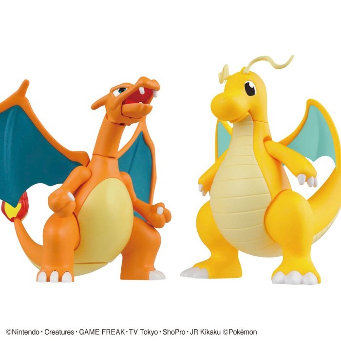 (BestSeller) Bandai Pokemon PLAMO 43 CHARIZARD BATTLE Ver. & DRAGONITE VS SET