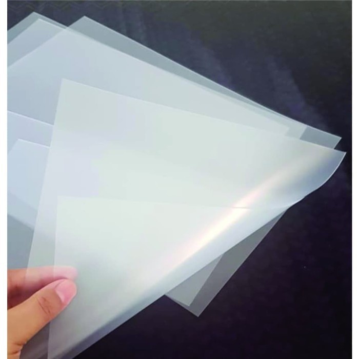 

(BestSeller) PVC Overlay Coated ukuran A4 297 x 210 mm tebal 0.1 mm