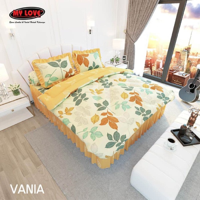 Grosir Bedcover 180X200 My Love Rumbai / Bed Cover Set 180X200 My Love Rempel