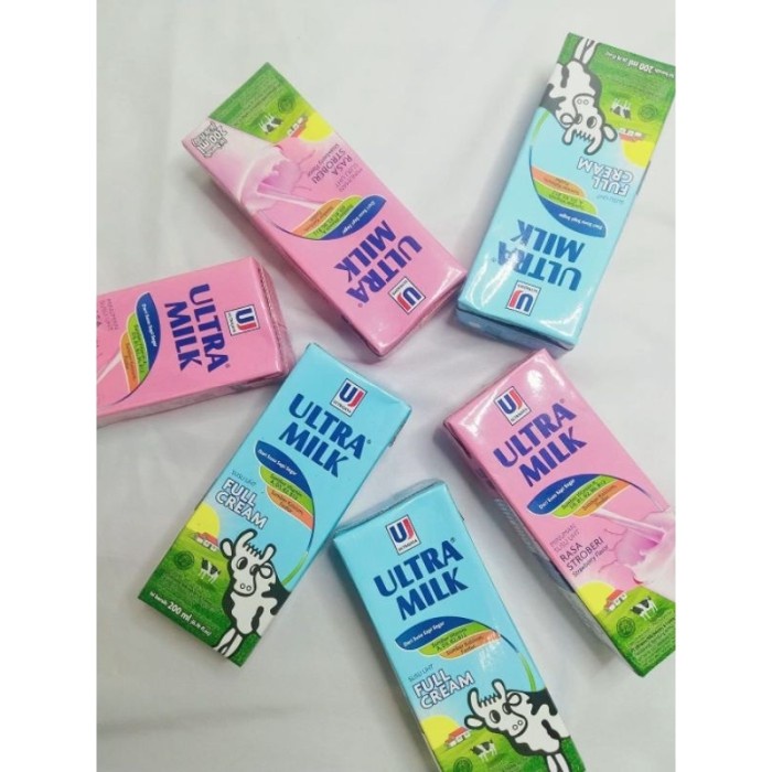 

(BestSeller) ULTRA MILK ( full cream ) ukuran 200ml 1 dus isi 24 pcs ( khusus / )