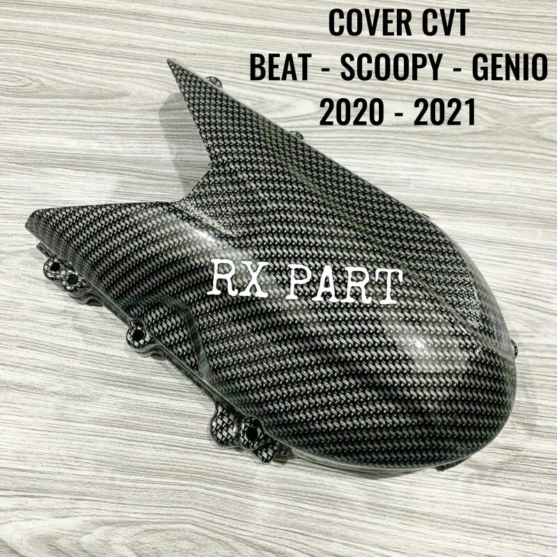 Cover Tutup CVT HONDA GENIO, SCOOPY BEAT 2020 - 2021 DELUXE Carbon / Karbon