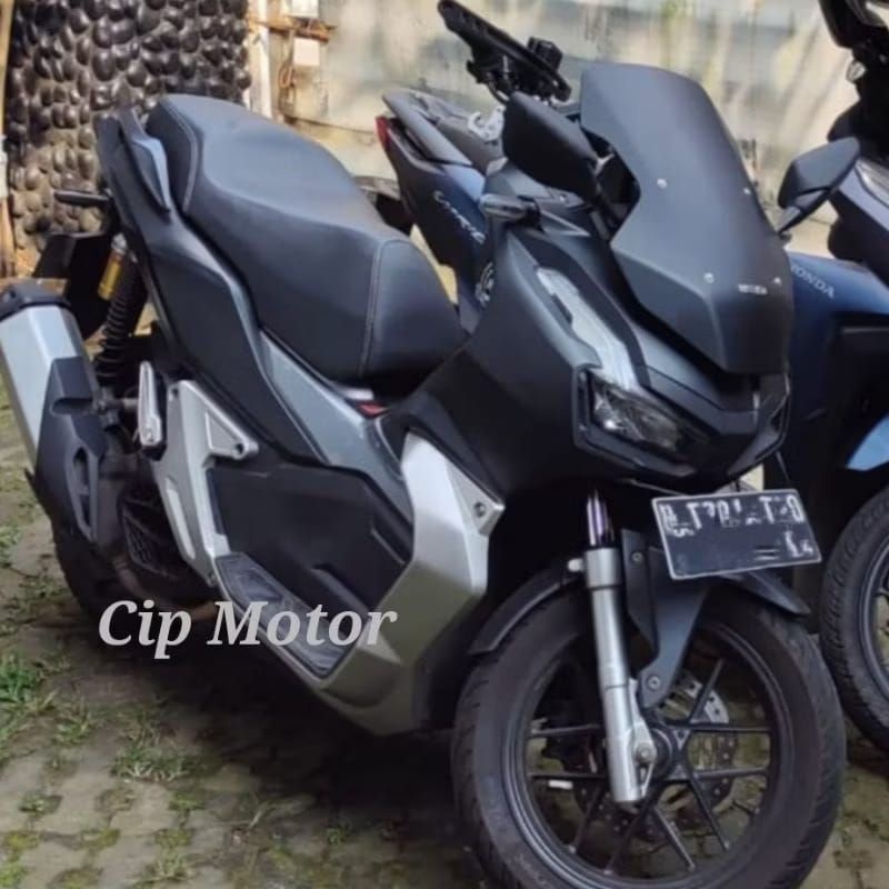 Visor Windshield Honda ADV 150 ADV 160 model Standar Ori Original Warna Smoke Rayben Hitam Doff