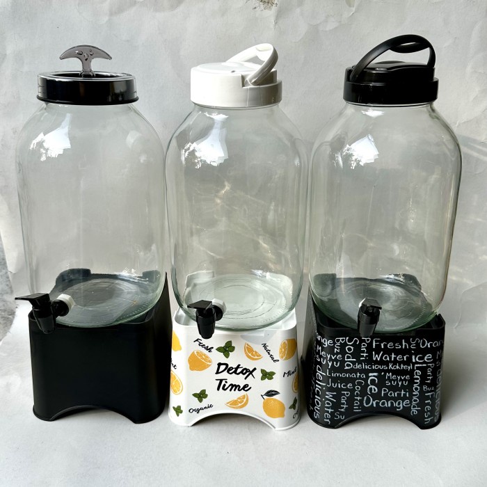 Herevin Juice dispenser kaca bulat 5 liter