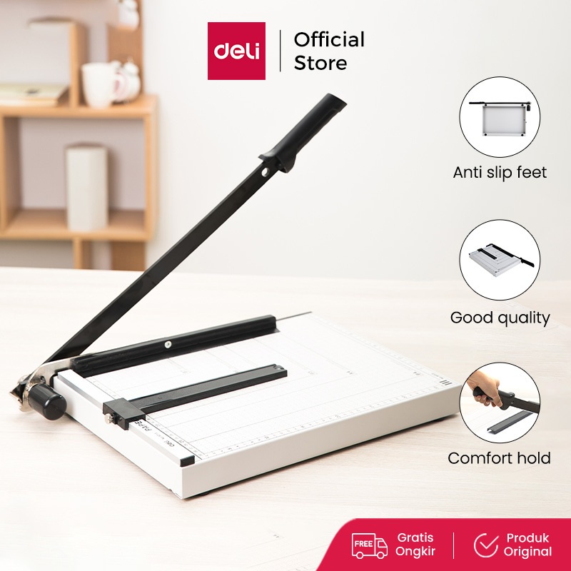 

Deli Pemotong kertas bahan baja paper trimmer 15"*12"(38X30Cm) E8013