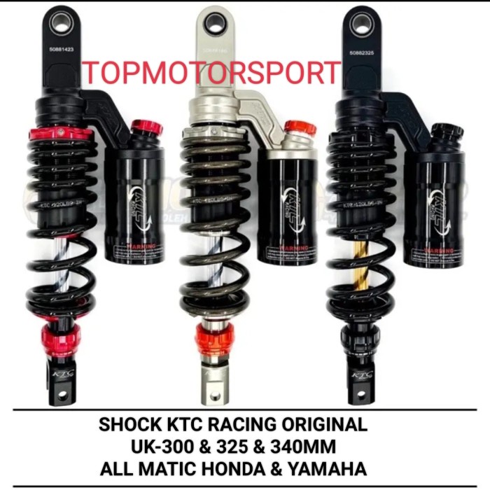 SHOCK BELAKANG EXTREME KTC RACING FAZZIO/MIO/X-RIDE/SOUL GT/LEXI 300MM