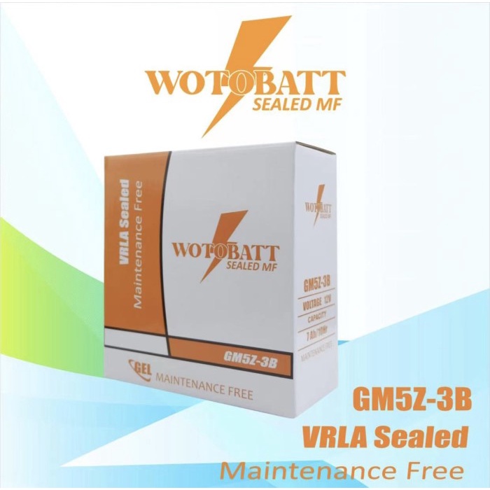 AKI KERING WOTOBATT GM5Z-3B (12V 7AH) - MIO BEAT VARIO BLADE