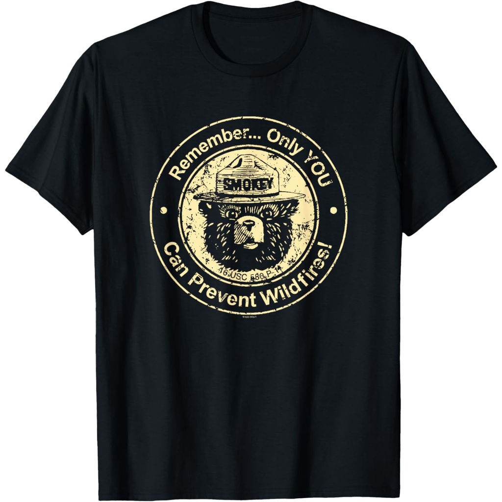 Kaos Smokey Bear Hanya Anda yang Dapat Mencegah Kebakaran Liar