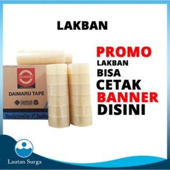 

Viral (6 Pcs) Lakban Bening Selotip Bening Solasi 45Mm X 90 Yard Cod