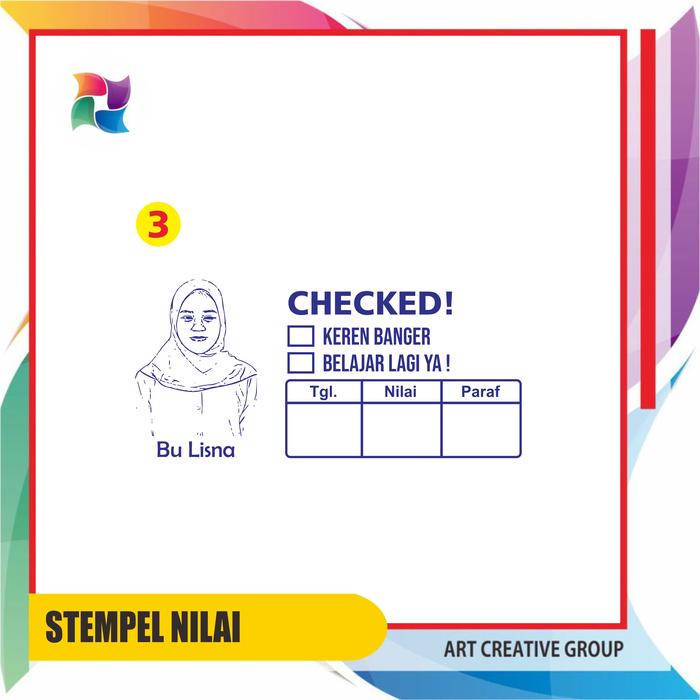 

Terbaru!! Stempel Custom/ Stempel Nilai Guru / Koreksi / Checked / Reward / Penilaian / Tinta