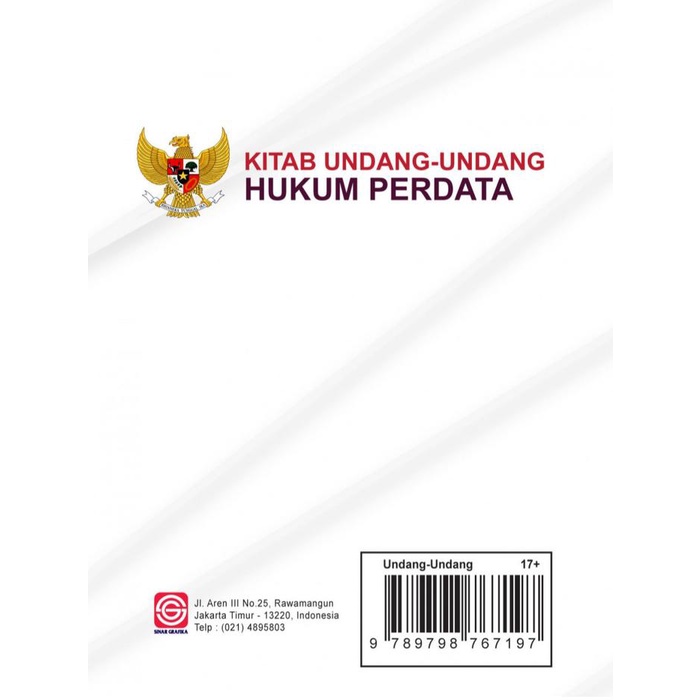 

Ready Stock Buku Kitab Undang-Undang Hukum Perdata - Soedaryo Soimin [Original] Cod