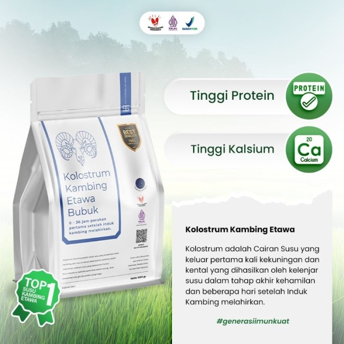 

(BestSeller) Premium susu kambing etawa kolostrum bubuk syams 500 gram
