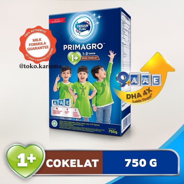 

(BestSeller) Primagro 1+ Untuk Anak Usia 1-3Tahun 750GR /Madu/Vanilla/toko.beby
