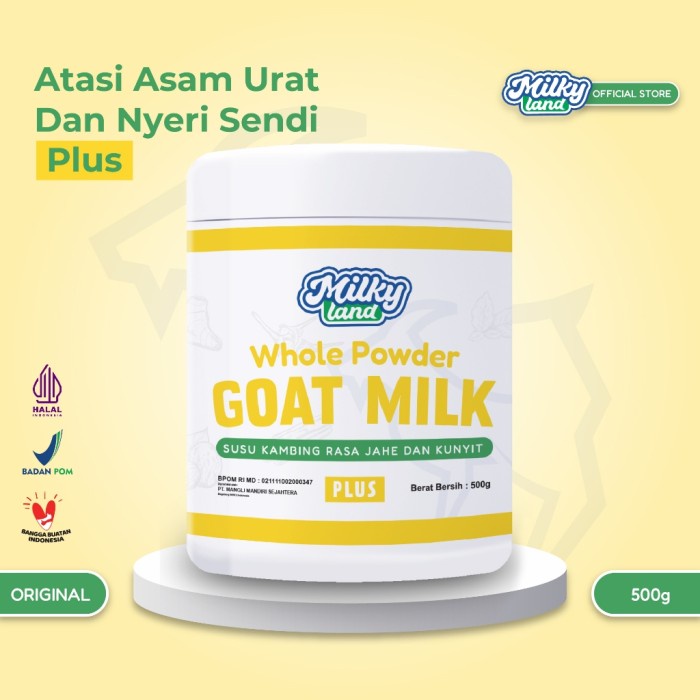 

(BestSeller) Susu Kambing Etawa Bubuk Herbal 500gr Rendah Gula Tambahan BPOM