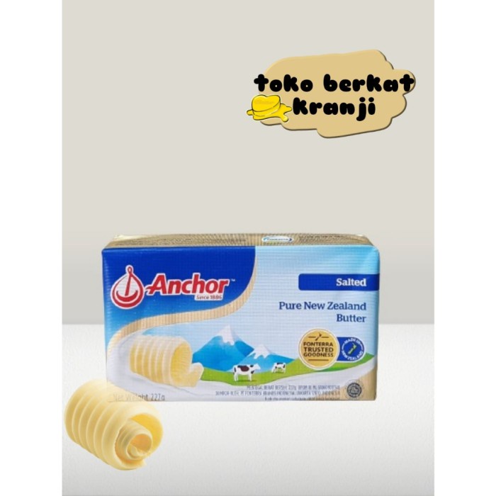 

(BestSeller) butter anchor salted 227gr (KHUSUS PENGIRIMAN COURIER)