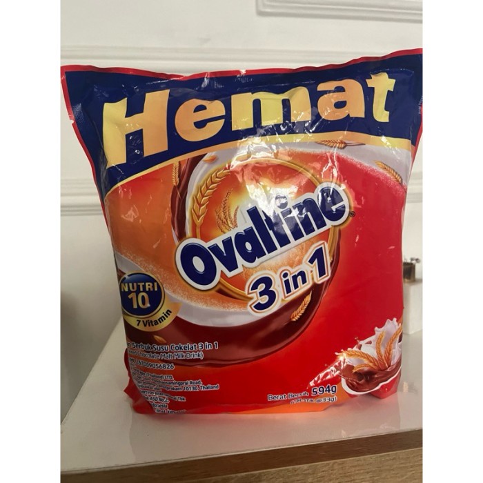

(BestSeller) Ovaltine 3 in 1 Susu bubuk 18 stick Exp Mei 2025