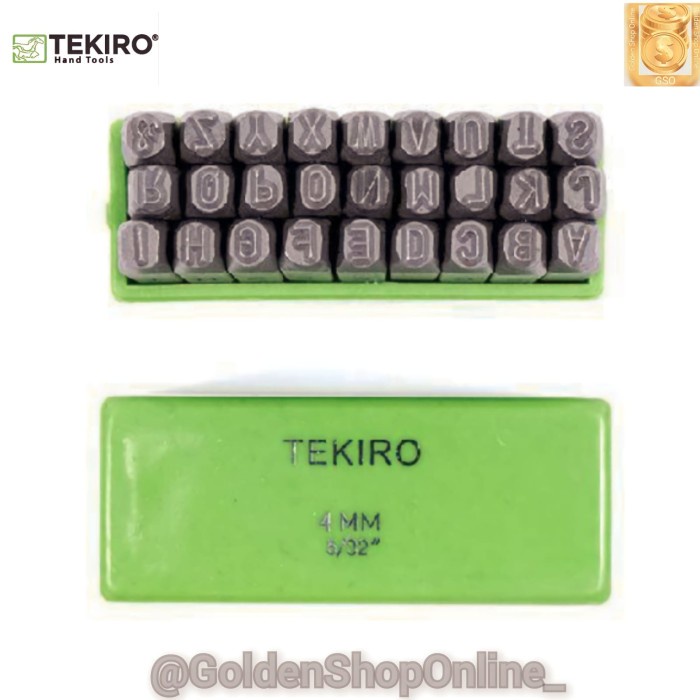 

Jual [READY] Huruf Ketok 4mm - Letter Punch 4mm Tekiro