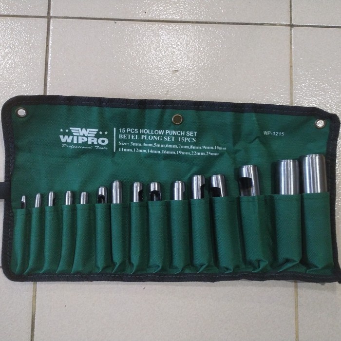 

Jual [READY] Alat Pembolong Gasket Kulit Set - WIPRO Hollow Punch Set 15 Pcs