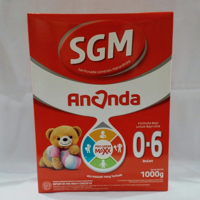Produk Terbaru Susu Sgm 1 ( 0-6Bulan), 1000Gr Packing Aman