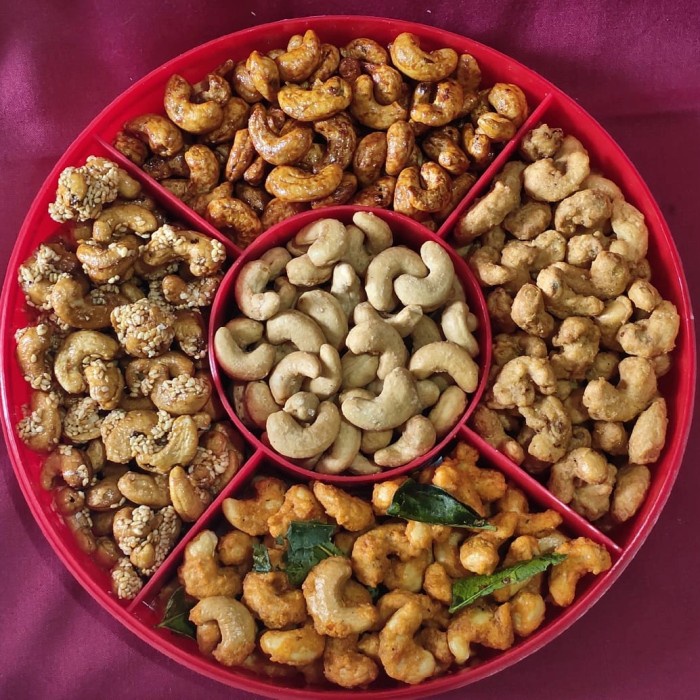 

kacang mede toples 5 rasa murah