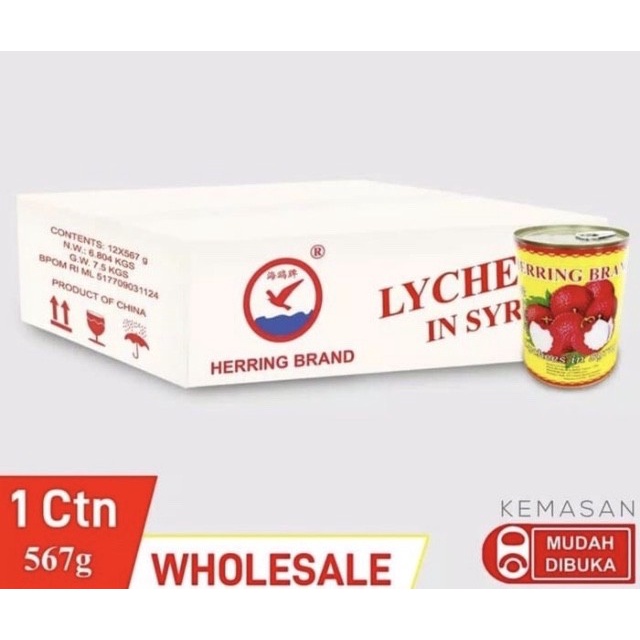 

Herring Lychee Leci 1 Dus / 12 Kaleng x 567gr (non-ojol)