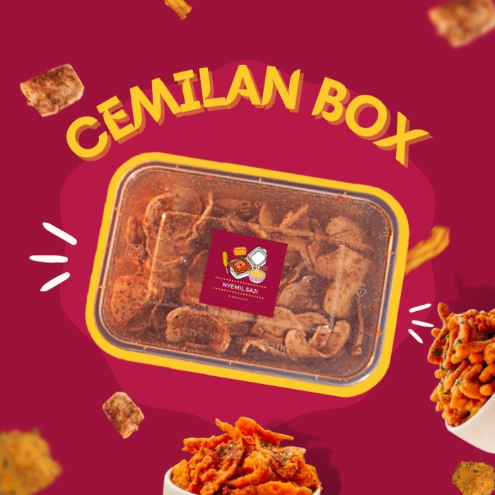 

CEMILAN BOX MAKARONI SPIRAL GELUNG KERUPUK SEBLAK STICK PANGSIT