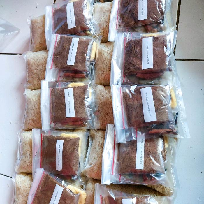 

Bumbu kebuli/briyani/mandhi/kabsah/bukhori enak gurih paket kompl plus beras basmati 500gr