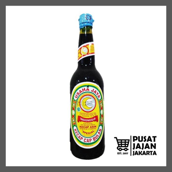 

Kecap Asin Cap Bulan Spesial Asli Palembang Atom Tutup Biru 620 ml