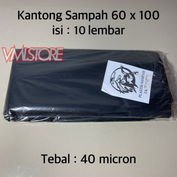 PREMIUM Trash Bag 60x100 / Kantong Plastik Sampah Ukuran 60 x 100 / Polybag