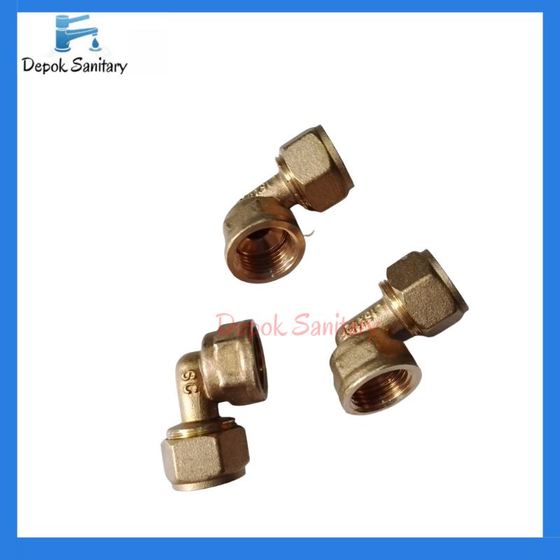 Keni / Knee /keni drat dalam air panas/ keni drat dalam kuningan/ sambungan pipa air panas AY0