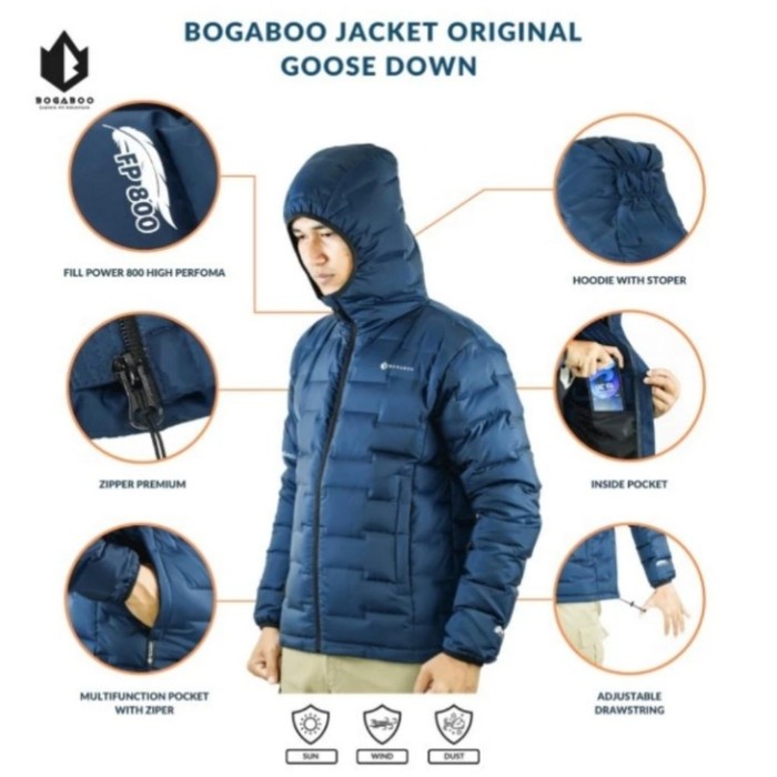 Jaket Gunung Goose down snow peak maska fp 800 pocketable ultralight