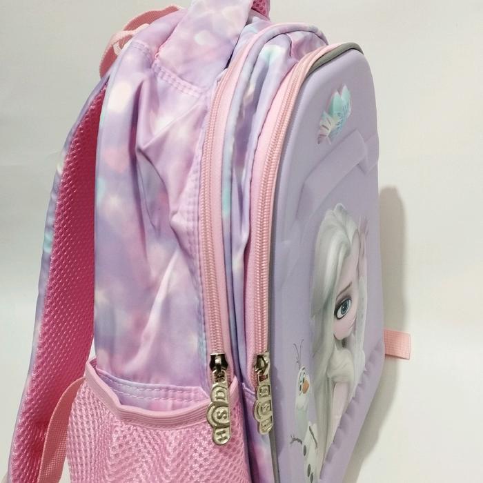 Hsd Tas Sekolah Anak Perempuan Usia Tk Ukuran 13 Inch Karakter Motif Elsa Frozen Timbul 3 Dimensi