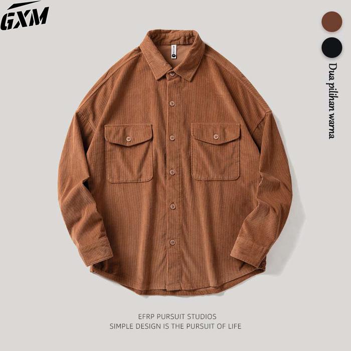 Jaket Cowok Corduroy Jaket Pria Corduroy Outer Pria Tebal Jaket Vintage Murah Flight Jacket Casual