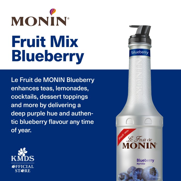 

Monin Puree fruit mix blueberry 1lt