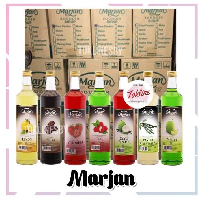 

[ 1 Karton isi 12 Botol ] Marjan Sirup Boudoin Squash