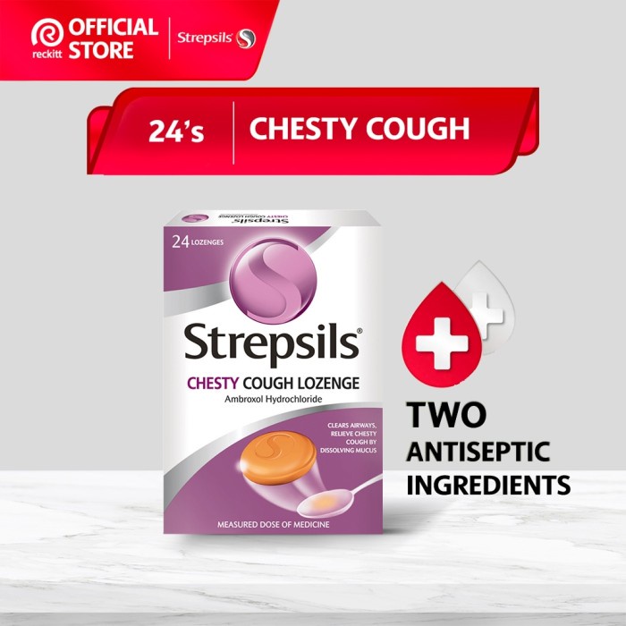 

Strepsils Chesty Cough 24 Lozenges