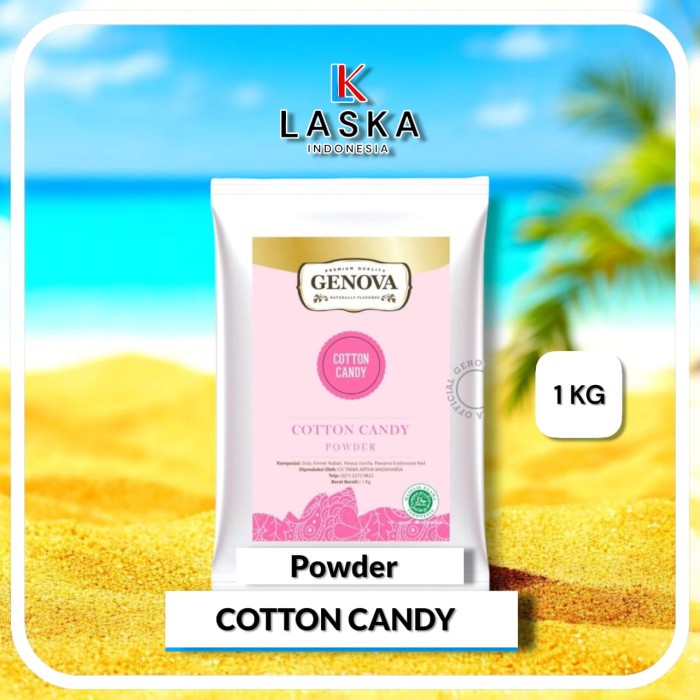 

GENOVA Cotton Candy Powder 1 kg ( Bubuk rasa permen premium )