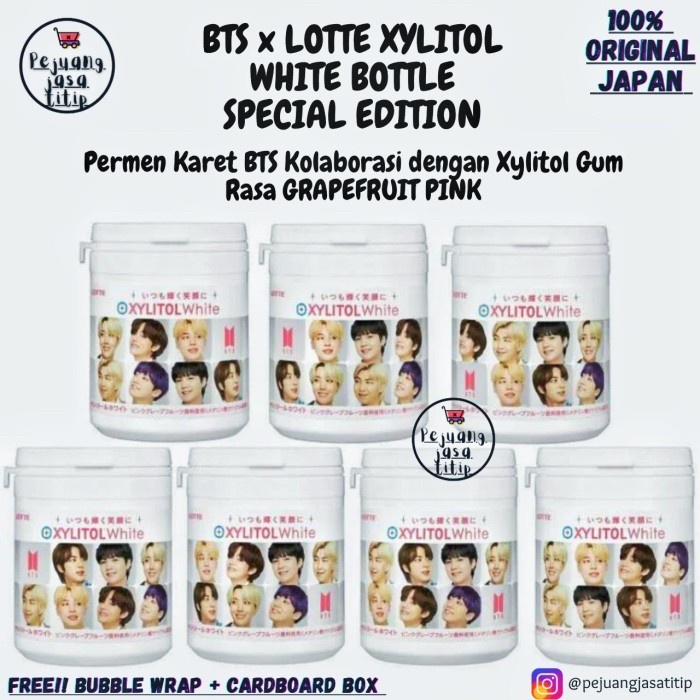 

BTS x Lotte Xylitol Candy Gum White Limited Edition [ORIGINAL JAPAN]