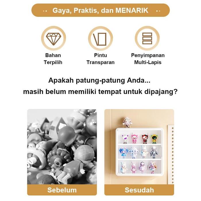 

KOMPLIT [COD 24h shipping] Tidy Tribe Kotak display gantung kotak display akrilik kotak display